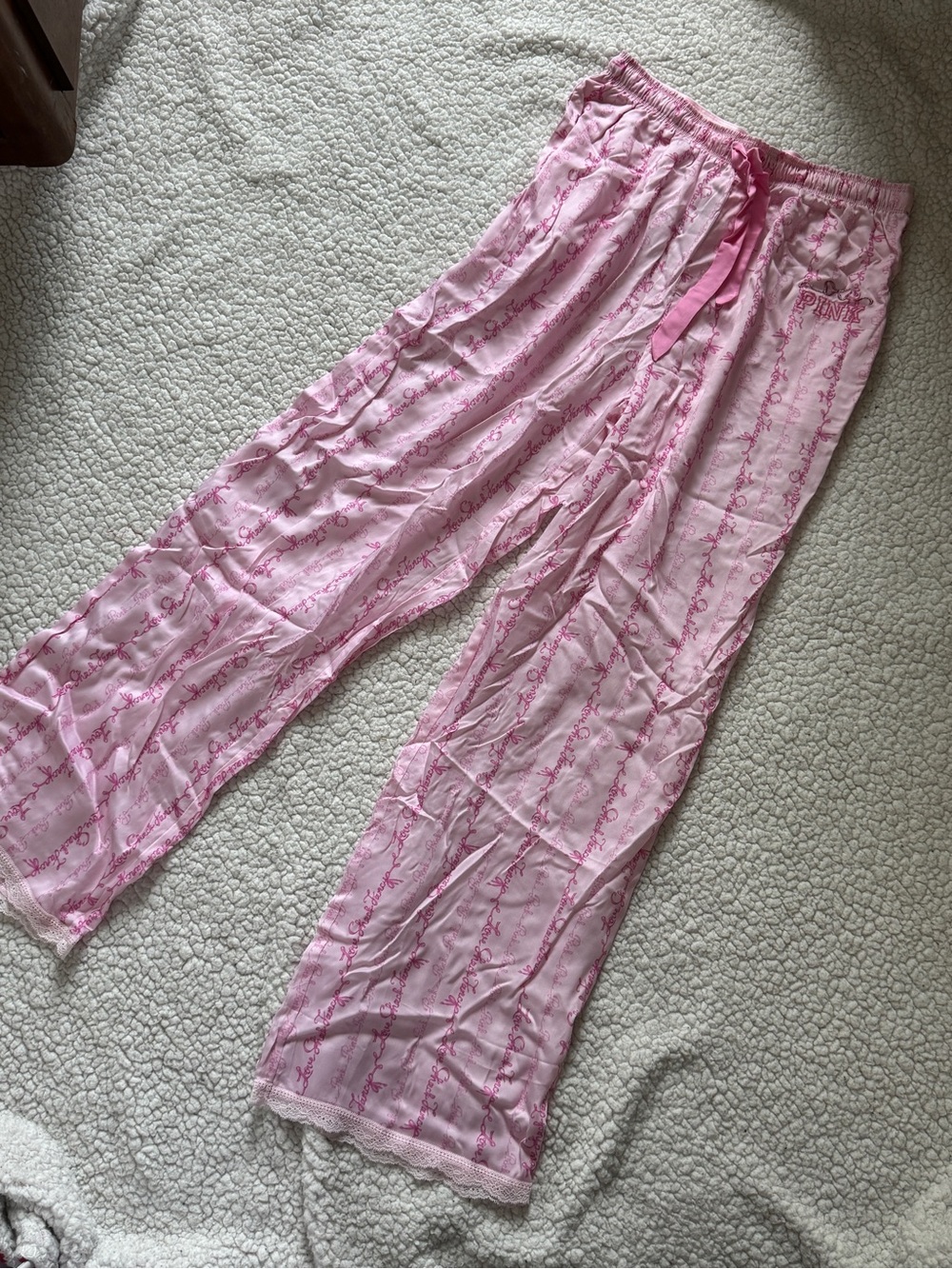 love shack fancy x pink pants